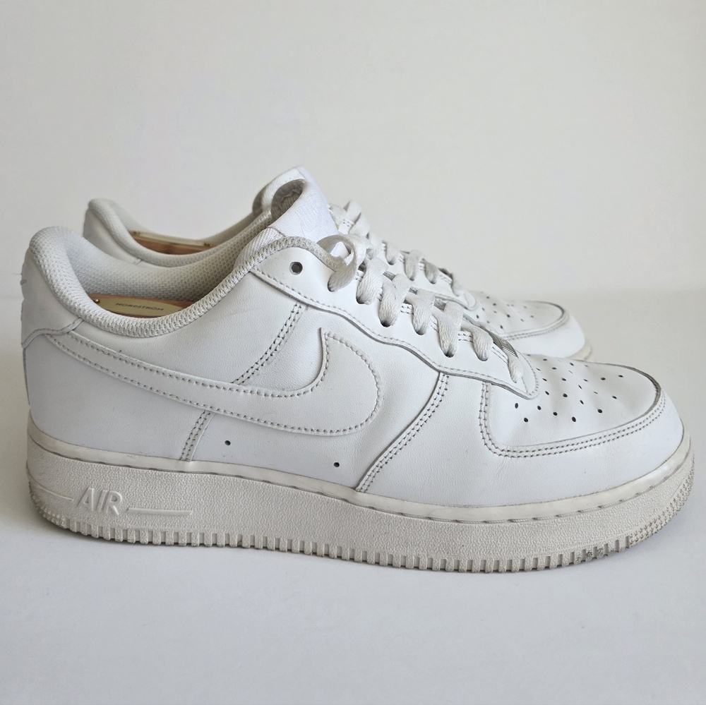 2 pairs Mens Nike white Air Force1 size 10 - Picture 5 of 8